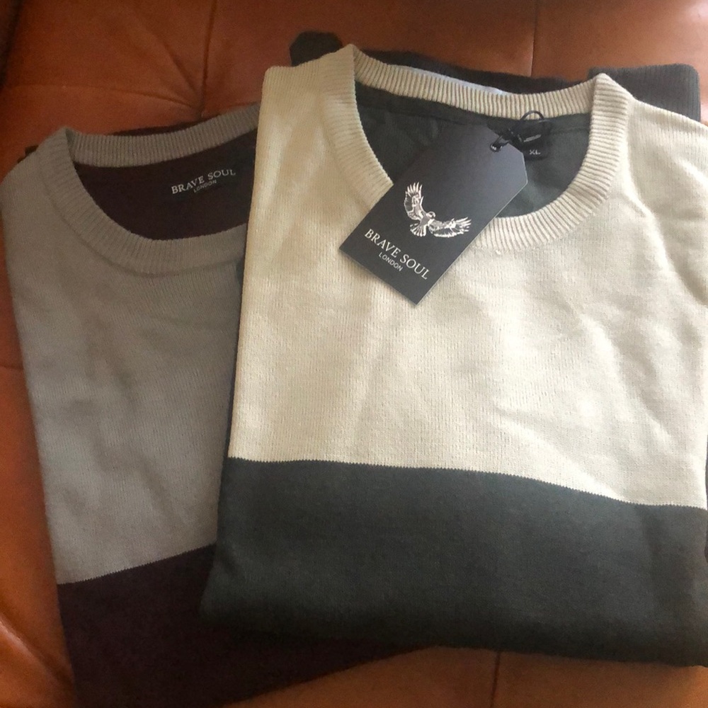 British brand Brave Soul men’s sweater bundle.